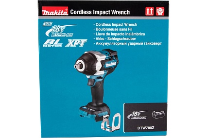 Ударный аккумуляторный гайковерт Makita LXT BL без аккумулятора и ЗУ DTW700Z