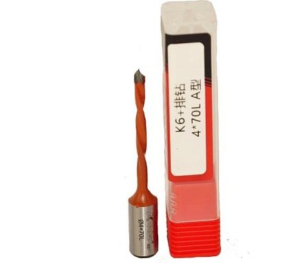 Сверло для глухих отверстий KWS HW 4х43х70 мм, Z=2, L K6+ 4040-01005-A0470L