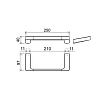 Полотенцедержатель Ravak 10° X07P560 25 см черный матовый