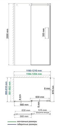 Душевой уголок WasserKRAFT Dinkel 58R07 120x90