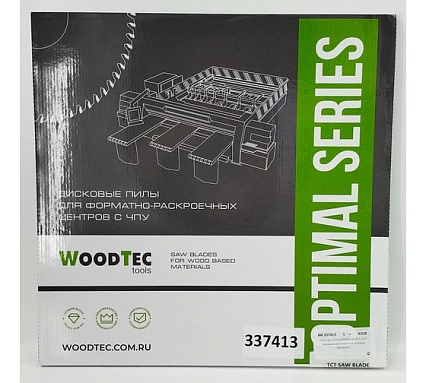 Пила дисковая для пильных центров 400x4.4/3.2x65 мм, Z72, трапеция Woodtec ВИ 337413
