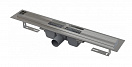 Душевой лоток Alcaplast APZ1S-550 55 см, без решетки с порогами для перфорированной решетки, с горизонтальным стоком (сталь)