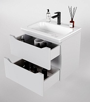 Мебель для ванной Style Line Марелла Люкс Plus 60 см подвесная, белый матовый