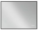 Зеркало Vincea VLM-3VN800B-2 80x60 см, сенсорный выключатель и диммер, антипар, черный