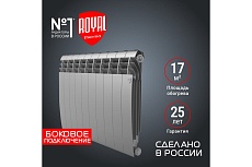Радиатор Royal Thermo BiLiner 500/Silver Satin - 10 секц. НС-1176315