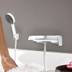 Смеситель для ванны Hansgrohe Finoris 75420700 матовый белый