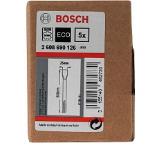 Зубило плоское (25х600 мм; SDS-MAX; 5 шт.) Bosch 2608690126