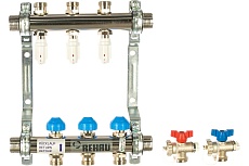 Коллектор REHAU 1 HKV-D 3 выход-3/4 ЕК нержавеющая сталь 12080311002