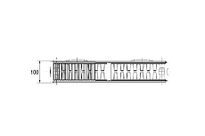 Радиатор ELSEN ERV 22, 100х200х3000, RAL 9016, белый ERV220230