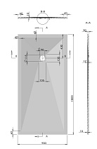 Поддон для душа Vincea VST-4SR9018W 180x90 белый матовый