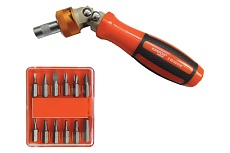 Отвертка-держатель бит (реверсивно-рычажная) Кратон Complect 12 в 1 2 09 05 010