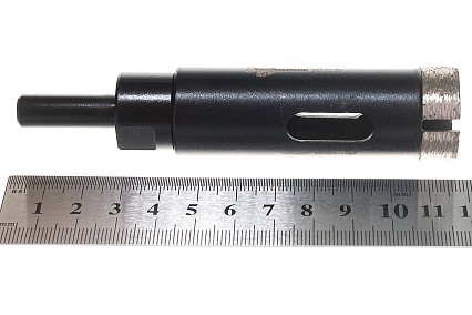 Коронка алмазная по керамограниту, серебряная пайка (25 мм) TRIO-DIAMOND GCB762