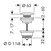 Донный клапан Hansgrohe 50100000