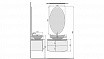 Мебель для ванной Velvex Luna 75 см