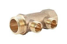 Коллектор латунный PROFACTOR в/н 1" х 2 вых 1/2" нар PF MF 263.2
