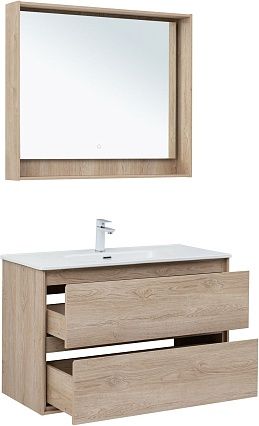 Мебель для ванной Aquanet Милан 100 см дуб светлый Мебель для ванной Aquanet Милан 100 см дуб светлый