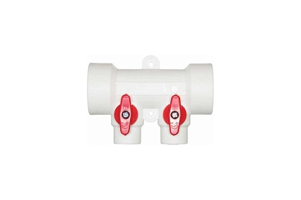 Коллектор с шаровыми кранами Aqualink PP-R 32x20 2 выхода 3782