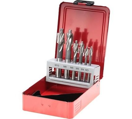 Набор цековок (6 шт; 71-100 мм; М3-M10; 180 гр.; HSS-G) RUKO 102450