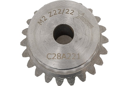 Коническая зубчатая пара ISKRA передат. число: 1:1, M=2, Z1=22, Z2=22 C28A221