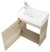 Тумба с раковиной BelBagno Kraft Mini 50 см Rovere Galifax Bianco, L