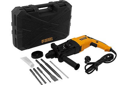 Электрический перфоратор Denzel rhh-800-26, sds-plus, 800 вт, 3 дж, 3 плюс 1 режим 26607