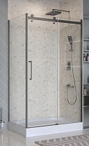 Душевой уголок BelBagno MARINO-2-AH-1-150/100-C-GM 150x100 прозрачный, оружейная сталь