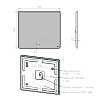 Зеркало Lemark Element 90x80 см LM90Z-E с подсветкой, антипар