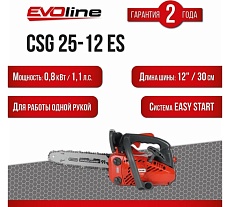 Бензиновая пила Evoline CSG25-12ES