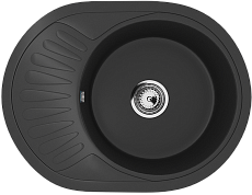 Кухонная мойка Ulgran Classic U-107m-344 57 см ультра-черный