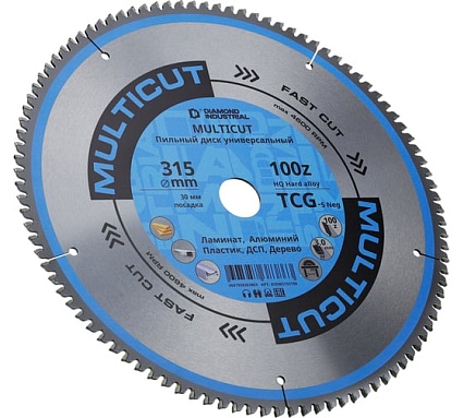 Диск пильный по мультиматериалам 315х30 мм Z=100 TCG MultiCut Diamond Industrial DIDM315Z100