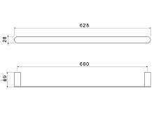 Полотенцедержатель Aquatek Лира AQ4414MB черный матовый