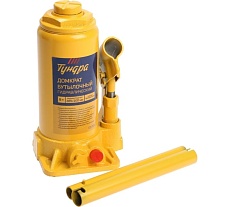 Бутылочный гидравлический домкрат Тундра второй клапан, подъем/подхват 385/200 мм, 8 т 9422640