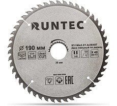 Диск пильный по дереву RUNTEC 190x30 мм 48T RT-190x2.2/1.4x30/48T