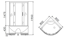 Душевой уголок Erlit Comfort ER0508T-C3