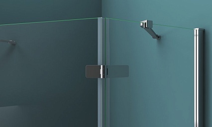 Душевой уголок BelBagno KRAFT-P-1-90-C-Cr-L 90x90 прозрачный, хром, левый