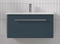 Тумба с раковиной Velvex Posse 85 см верде