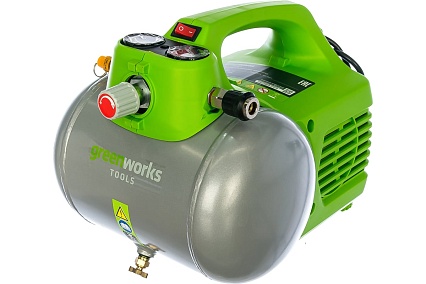 Электрический компрессор 300В, 8 бар GreenWorks GAC6L 4101302