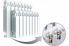 Радиатор Rifar Monolit 500х6 сек НП лев MVL 50 мм RM50006НЛ50