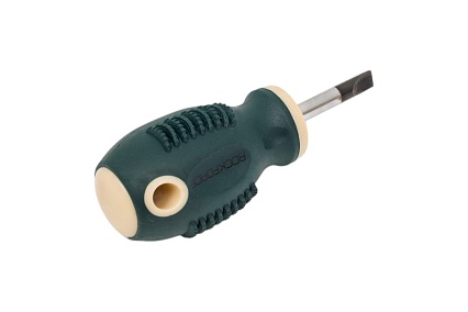 Шлицевая магнитная отвертка Rockforce Profi S2 SL5.5х30мм, на пластиковом держател RF-70355030(28263)
