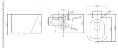 Подвесной унитаз Belbagno Due BB3103CHR/SC, безободковый