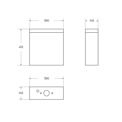Бачок для унитаза BelBagno Sfera-R BB2141T