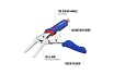 Зажимные клещи WORKPRO 165 мм, 6-1/2 дюймов, CR-V, с удлиненным захватом WP231075