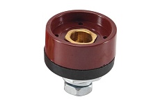 Панельная розетка 10-25 мм, 1 шт, &quot;класс В&quot;, цвет красный Энаргит П10-25-1-B-R