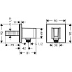 Шланговое подключение Hansgrohe Porter E 26889140 шлифованная бронза