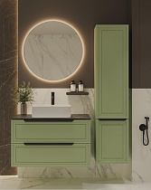 Мебель для ванной ЗОВ Севилья 100 см со столешницей куритиба, фисташковый