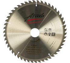 Диск пильный по дереву (350х50 мм; 50T; б/рез) АТАКА 8079450