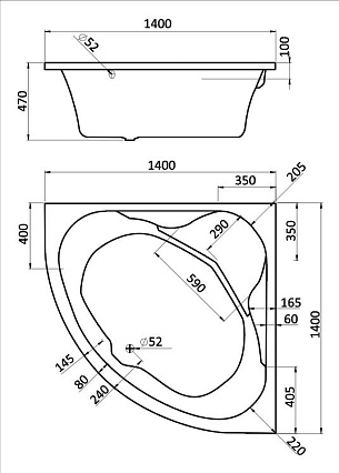 Фронтальная панель Santek Карибы 140x140