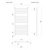 Полотенцесушитель электрический Lemark Unit LM45116EBL П16 50x110 черный