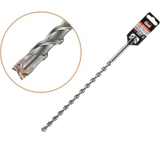 Бур сверло 12x250x310 мм, SDS-plus, Quadro-x Gepard GP1212-310