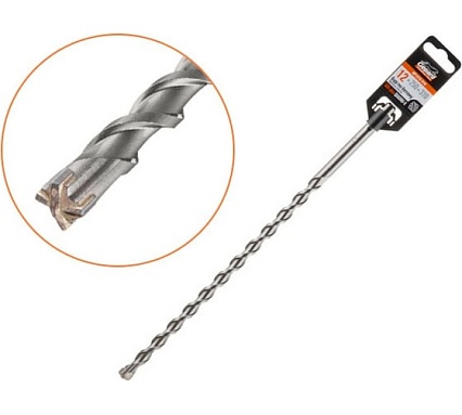 Бур сверло 12x250x310 мм, SDS-plus, Quadro-x Gepard GP1212-310